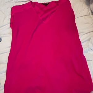 Express hot pink silky shirt
